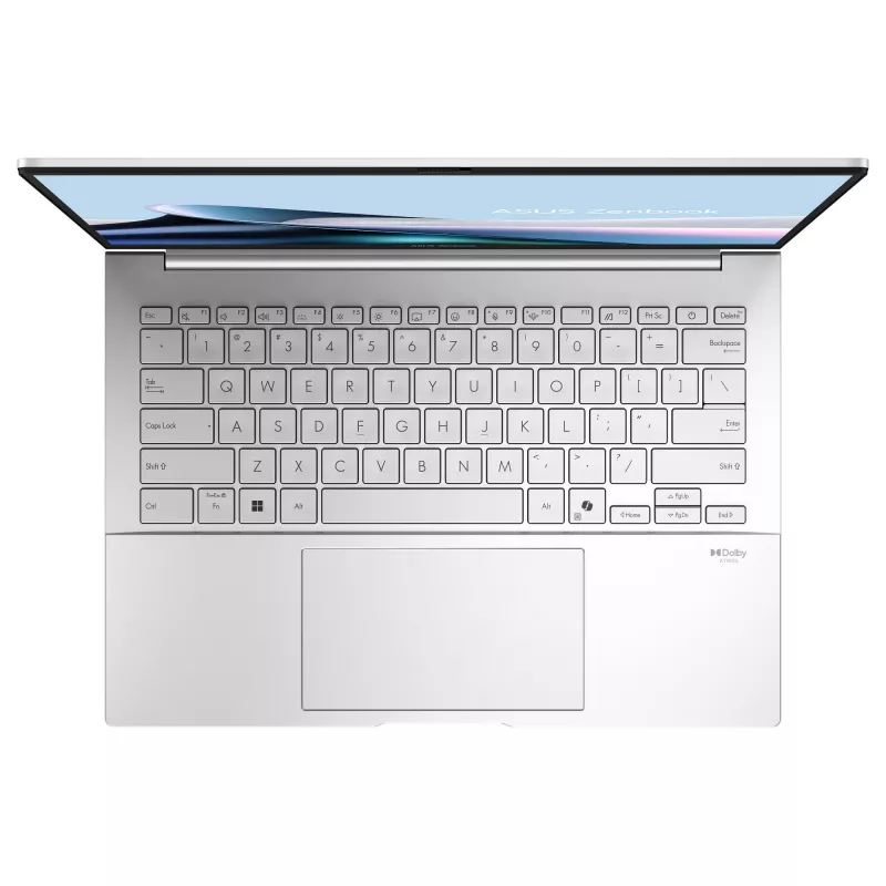 ASUS Zenbook 14 OLED UX3405CA-ST775X sülearvuti, Intel Core Ultra 9 285H, 32 GB muutmälu, 1 TB SSD, 14-tolline WQXGA+, Windows 11 Pro, hõbedane