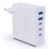 Verico MOJO GaN 140W mitme pordiga USB-C ja USB-A kiirlaadija sülearvutitele, nutitelefonidele ja tahvelarvutitele, valge