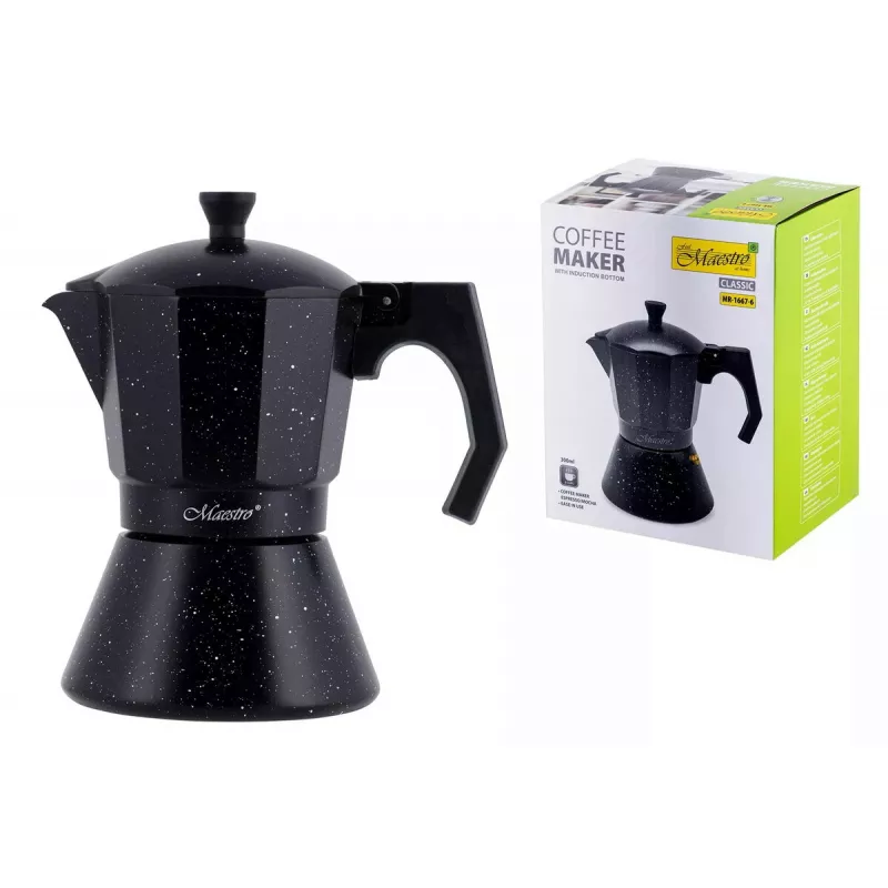 Kohvimasin Maestro MR-1667-6 — pliidil kasutatav mokakann 6 tassile