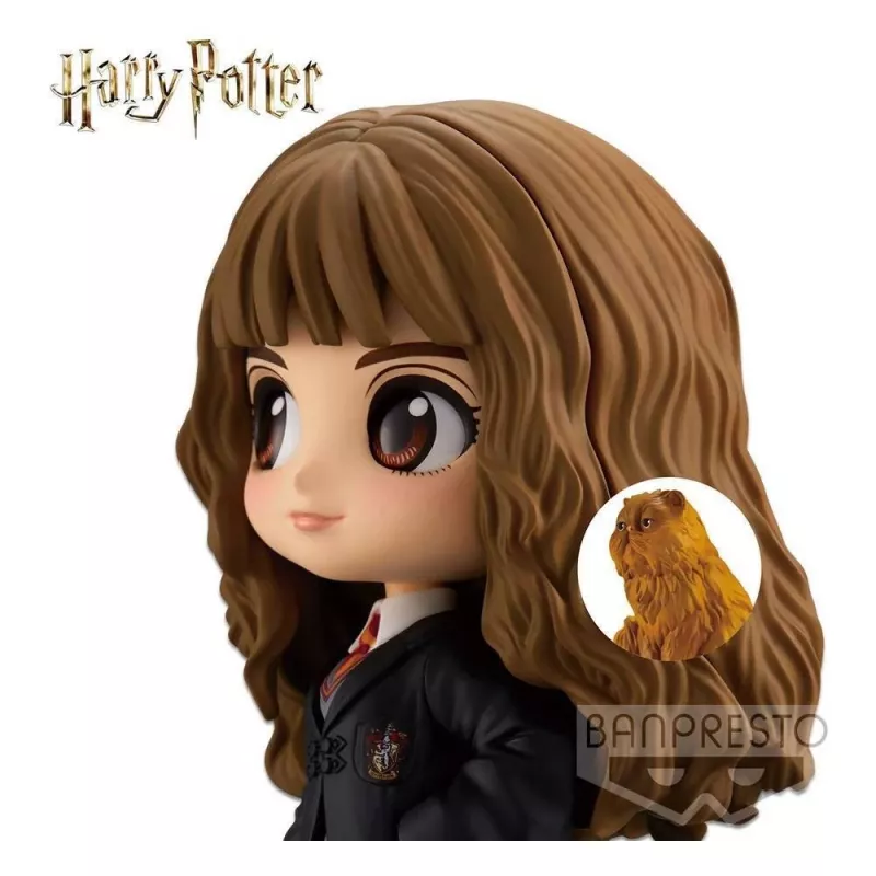 Action Figure Banpresto Q Posket Hermione Granger koos Crookshanksiga kogumisfiguur