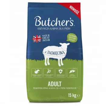 Koeratoit Butcher's Originaal — lambaliha retsept, kuivad graanulid, 15 kg kott