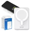 Akupank SAVIO BA-13 10000 mAh, 20 W väljundi ja juhtmeta laadimisega, valge