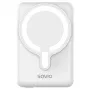 Akupank SAVIO BA-13 10000 mAh, 20 W väljundi ja juhtmeta laadimisega, valge