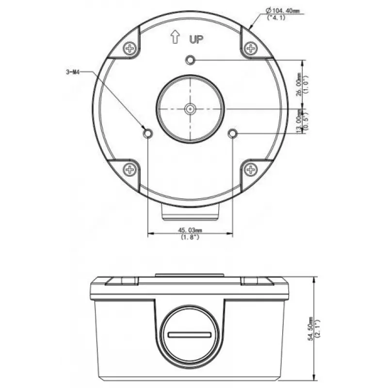Uniview TR-JB05-B-IN ühenduskarp turvakaameratele