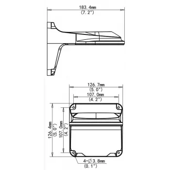 Uniview TR-WM03-D-IN-Must seinakinnitusklamber kuppelkaameratele