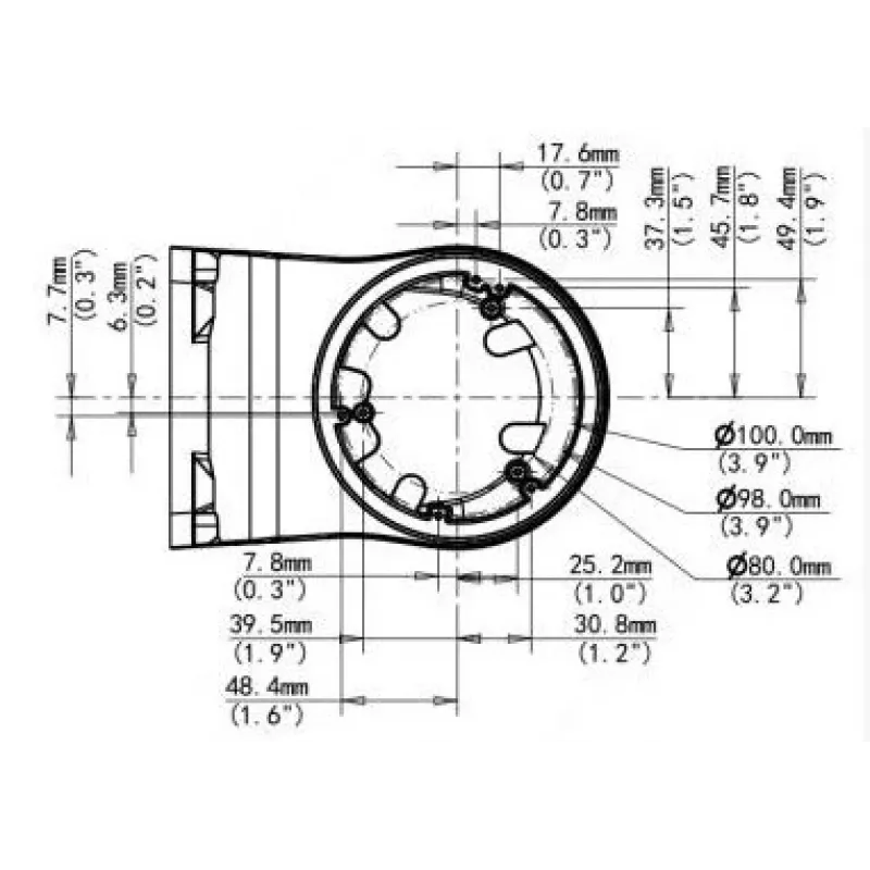 Uniview TR-WM03-D-IN-Must seinakinnitusklamber kuppelkaameratele