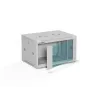 Seinale paigaldatav 19-tolline rack-kapp A-LAN ALANTEC 6U 600x450 mm, terasest, karastatud klaasist uks, lukustatav, hall