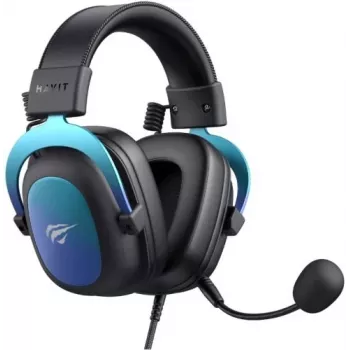 HAVIT H2002U PRO Bluetooth-mängukõrvaklapid mikrofoniga, must/sinine