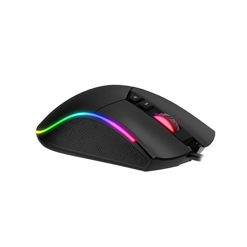 Mänguhiir HAVIT MS1001S V2 optiline sensor RGB juhtmega must-hall