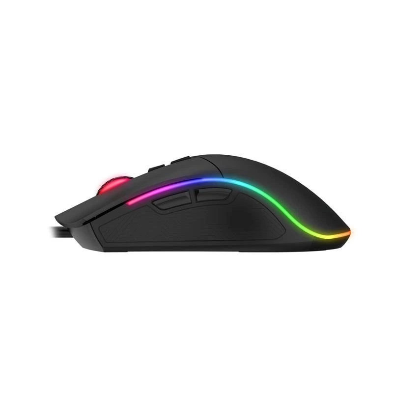 Mänguhiir HAVIT MS1001S V2 optiline sensor RGB juhtmega must-hall