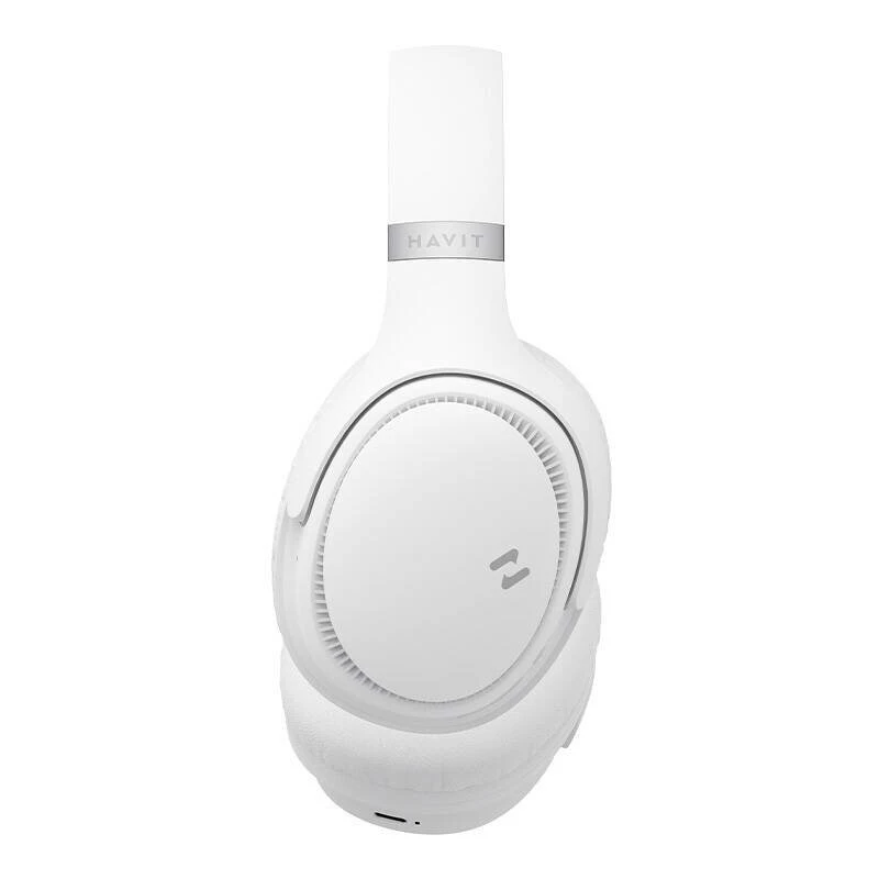 Juhtmevabad Bluetooth-kõrvaklapid HAVIT H630BT — Kõrvapealsed, Bluetooth, sisseehitatud mikrofon, valge
