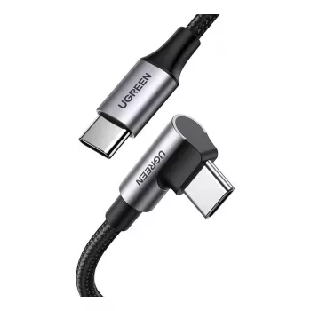 USB-C–USB-C kaabel UGREEN 70645 — USB 2.0, 2 m, must/hall