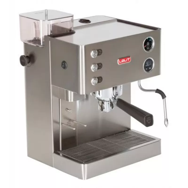 Lelit Kate PL82T, espressomasin, 2,5 l, kohvioad, jahvatatud kohv, sisseehitatud veskiga, 1200 W, roostevaba teras