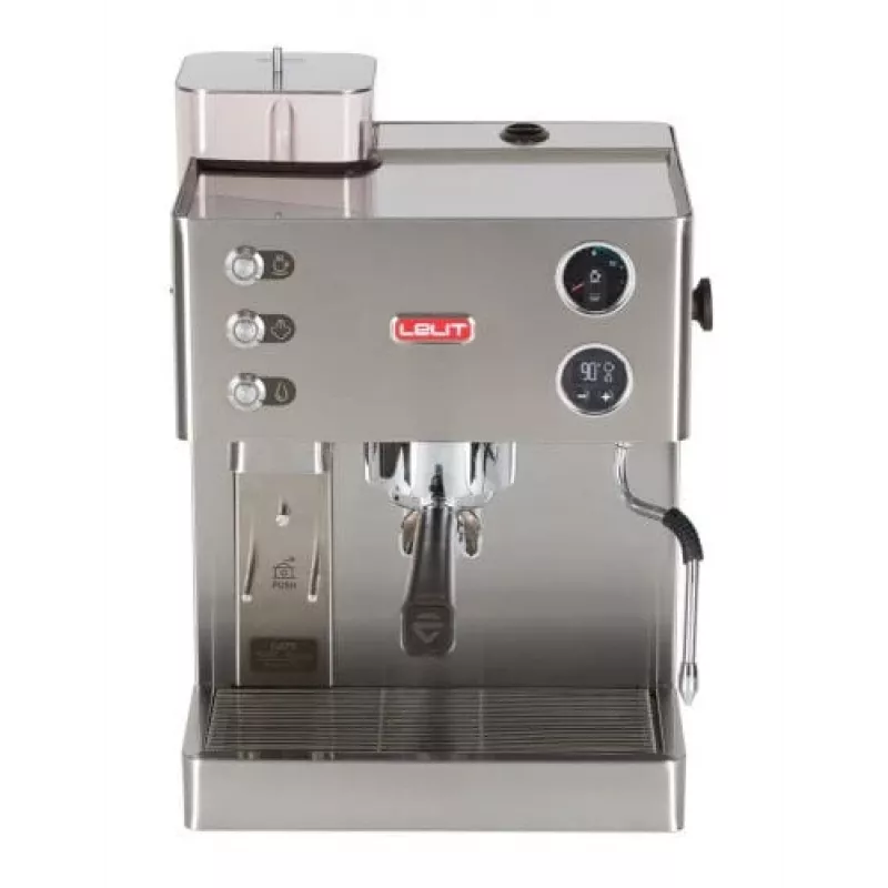 Lelit Kate PL82T, espressomasin, 2,5 l, kohvioad, jahvatatud kohv, sisseehitatud veskiga, 1200 W, roostevaba teras