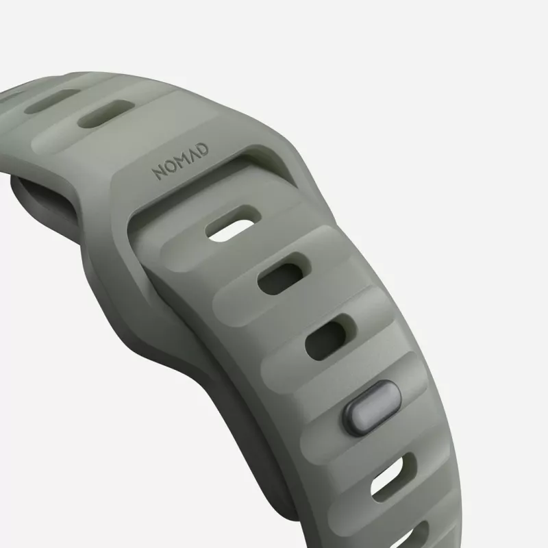Band Nomad Sport Band hall Rubber nutikella jaoks, laius 21,5 mm, randme ümbermõõt 160–195 mm