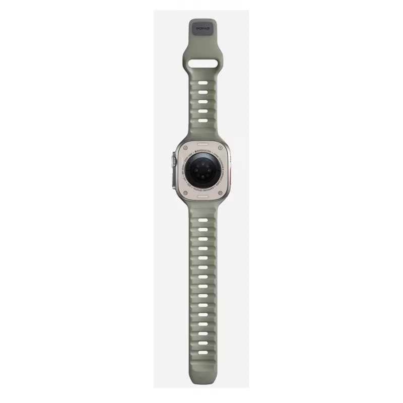 Band Nomad Sport Band hall Rubber nutikella jaoks, laius 21,5 mm, randme ümbermõõt 160–195 mm