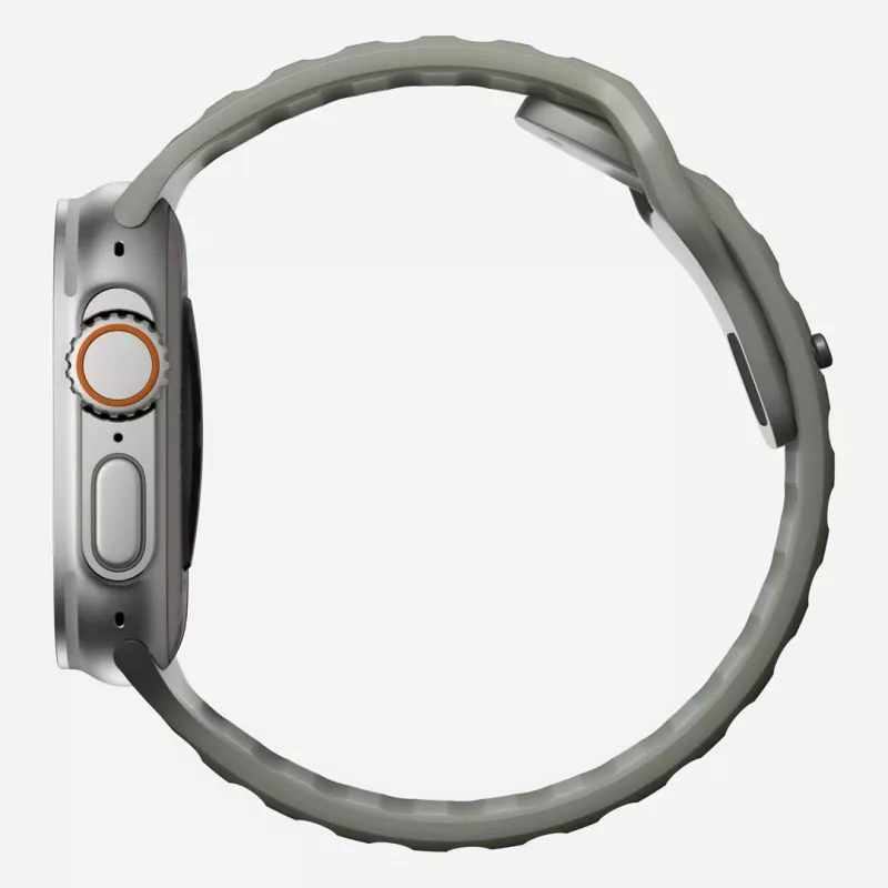 Band Nomad Sport Band hall Rubber nutikella jaoks, laius 21,5 mm, randme ümbermõõt 160–195 mm