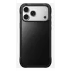 Mobiiltelefoni ümbris Nomad Rugged Leather ümbris iPhone 17 Pro Max jaoks, kate, nahk + TPU + PC, sobib 17,5 cm (6,9 tolli) ekraanile, must