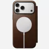Mobiiltelefoni nahast voltümbris Nomad Modern Leather Folio iPhone 17 Pro Max (6,9 tolli) pruun, nahk/alumiinium, 4 kaarditaskut