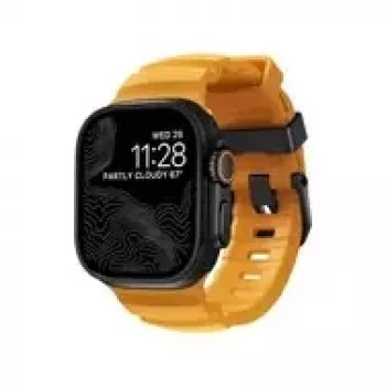 NOMAD Rocky Point Band - rihm Apple Watchile 46mm/49mm FKM-i ja titaaniga (sol, must riistvara)