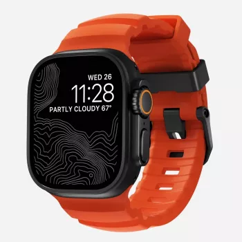 Band Nomad Rocky Point Must Leather for Smartwatch — Wrist 145–195 mm, Titanium Buckle