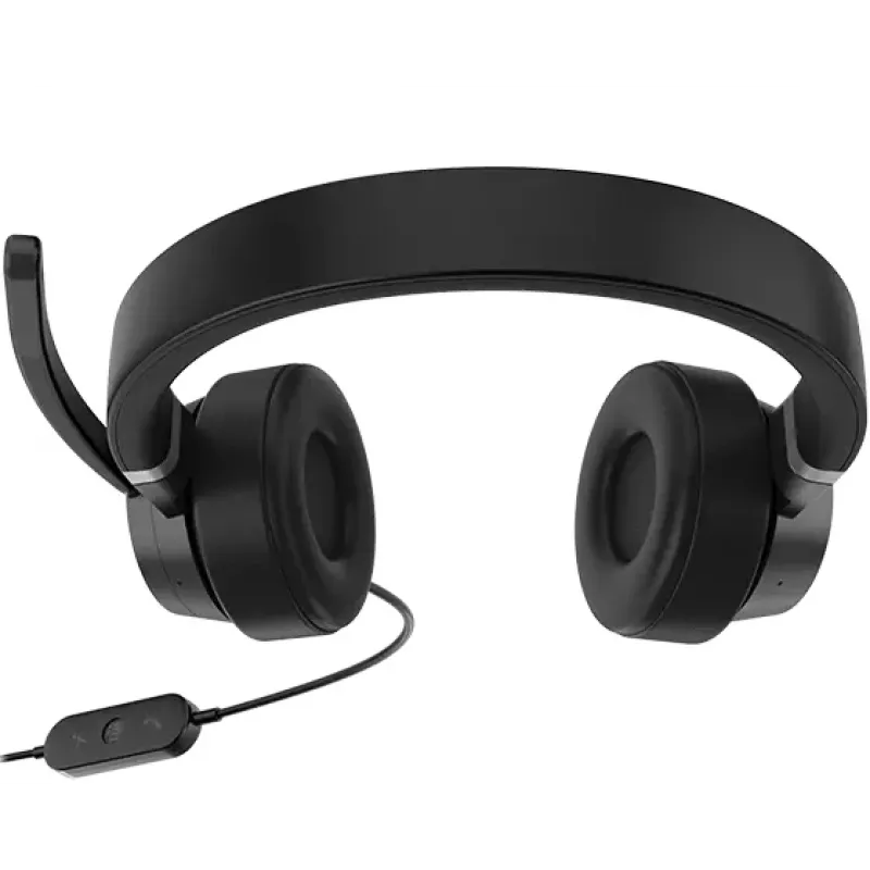Lenovo Go Wired ANC peakomplekt – peapaelaga, auto/kodukontor, USB USB-C, must
