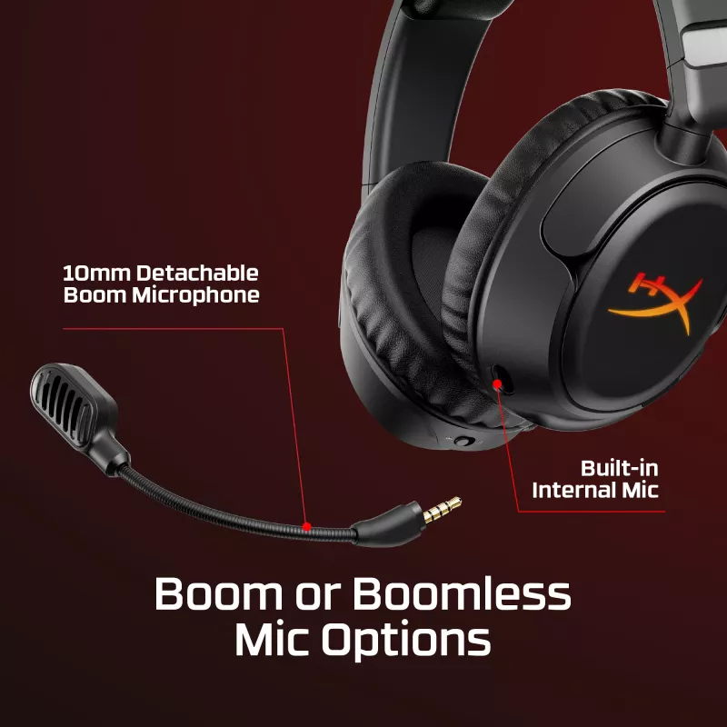 Juhtmevaba mänguri peakomplekt HyperX Cloud Flight 2 — Kõrvaklapp, Must