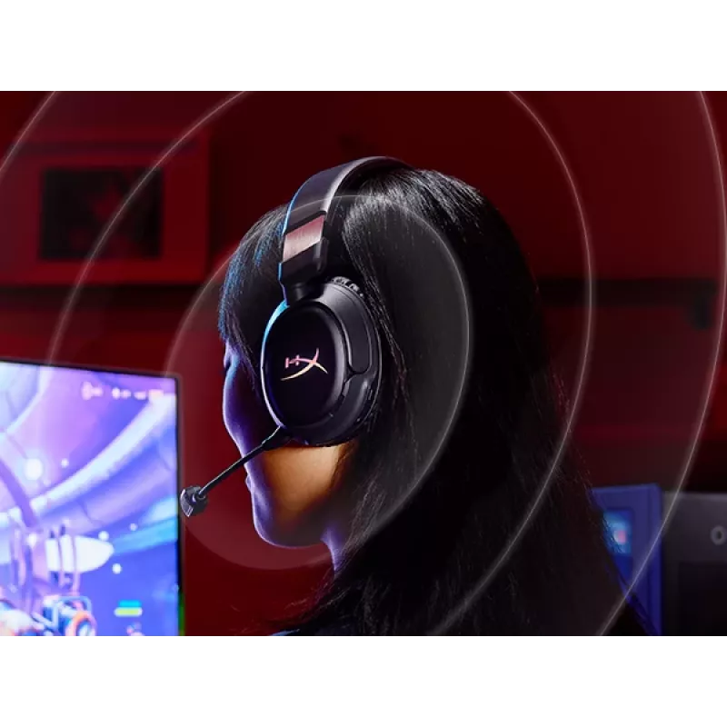 Juhtmevaba mänguri peakomplekt HyperX Cloud Flight 2 — Kõrvaklapp, Must
