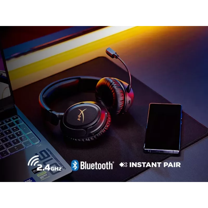 Juhtmevaba mänguri peakomplekt HyperX Cloud Flight 2 — Kõrvaklapp, Must