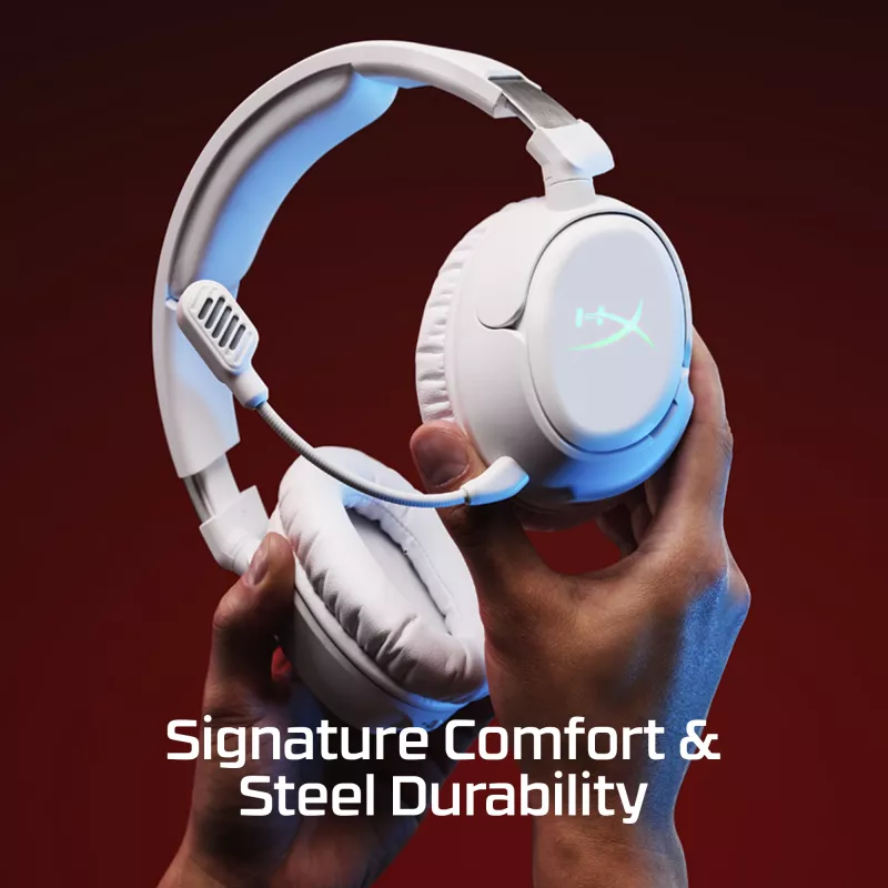 Juhtmevaba mängupeakomplekt KINGSTON HyperX Cloud Flight 2 USB-C ja Bluetoothiga, valge