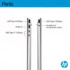 HP OmniBook 5 16-bc1002na AMD Ryzen™ 5 8540U sülearvuti 40,6 cm (16-tolline) puuteekraan 2K 8 GB LPDDR5-SDRAM 512 GB SSD Wi-Fi 6 (802.11ax) Windows 11 Home hõbedane