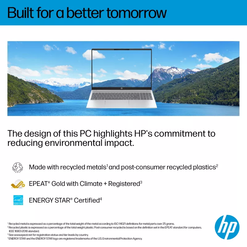 HP OmniBook 5 16-bc1002na AMD Ryzen™ 5 8540U sülearvuti 40,6 cm (16-tolline) puuteekraan 2K 8 GB LPDDR5-SDRAM 512 GB SSD Wi-Fi 6 (802.11ax) Windows 11 Home hõbedane