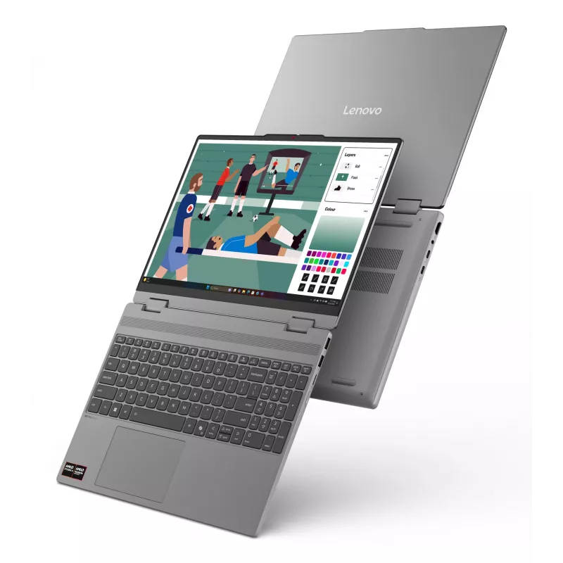 Lenovo IdeaPad 5 2-in-1 15AGP11 Copilot+ PC AMD Ryzen™ AI 5 430 Hybrid (2-ühes) 38.9 cm (15.3-tolline) Puutetundlik WUXGA 16 GB DDR5-SDRAM 512 GB SSD Wi-Fi 7 (802.11be) Windows 11 Home German hall