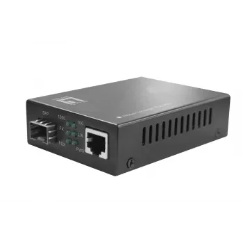 LevelOne RJ45–SFP gigabit-meediumimuundur, PoE PSE