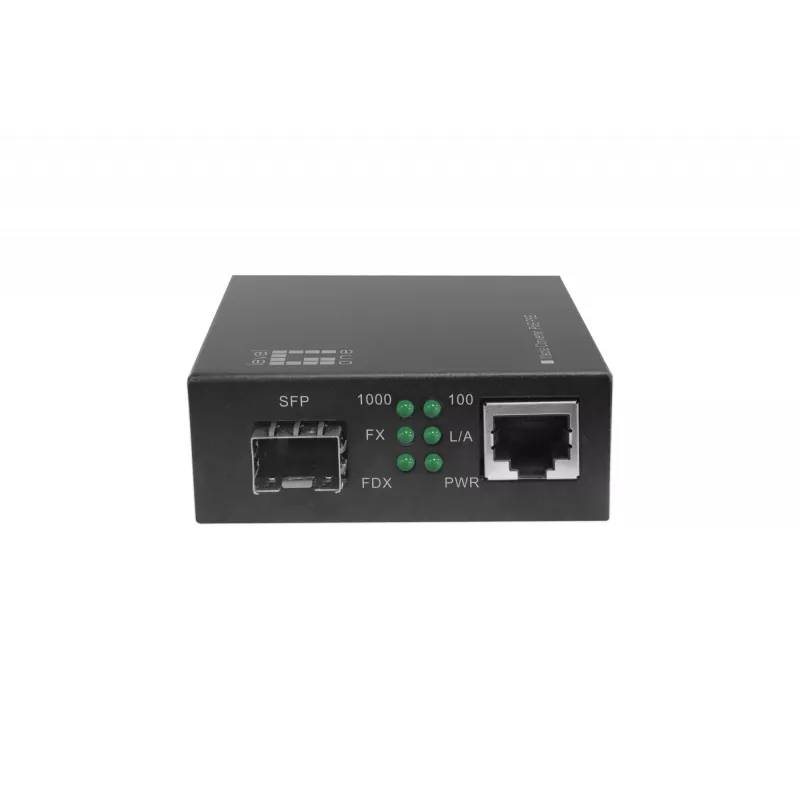 LevelOne RJ45–SFP gigabit-meediumimuundur, PoE PSE