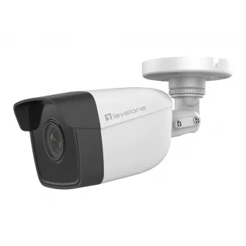 LevelOne GEMINI fikseeritud IP-võrgukaamera, 2-megapiksline, H.265, 802.3af PoE, IR LED-id, sise-/välistingimustesse