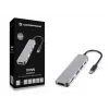 Conceptronic DONN02G sülearvuti dokk/pordireplikaator USB 3.2 Gen 1 (3.1 Gen 1) USB-C Alumiinium
