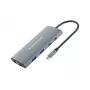 Conceptronic DONN06G 10-in-1 USB 3.2 Gen 1 dokkimisjaam, HDMI, 100 W USB PD, USB-C 5 Gbit/s x 2, USB-A 5 Gbit/s x 3, SD, TF/MicroSD, GbE