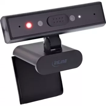InLine 55365 5MP veebikaamera USB-C-ga, autofookusega, Windows Hello ja privaatsuskattega