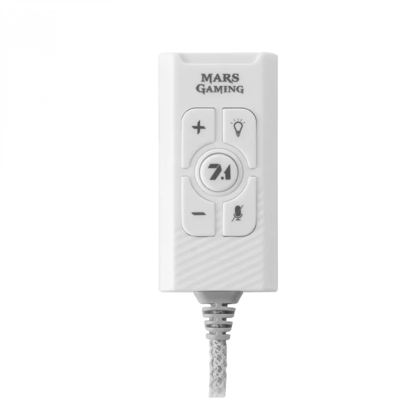 Helikaart Mars Gaming MSC2W 7.1 USB valge 3,5 mm