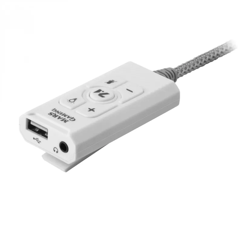 Helikaart Mars Gaming MSC2W 7.1 USB valge 3,5 mm