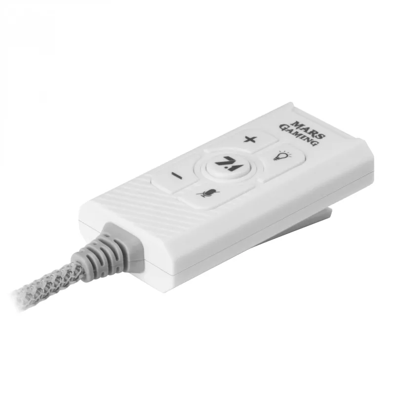 Helikaart Mars Gaming MSC2W 7.1 USB valge 3,5 mm
