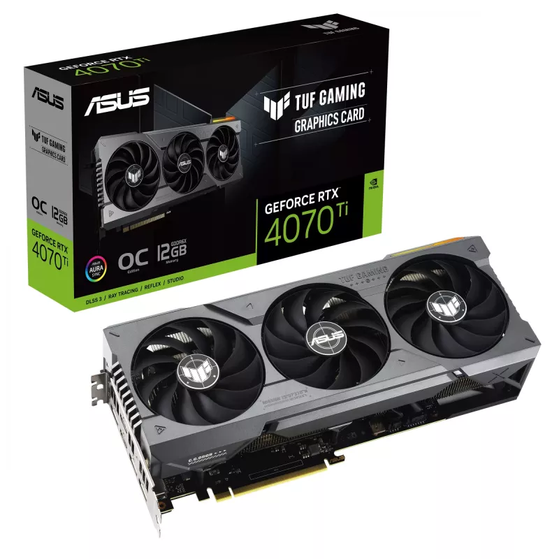 ASUS TUF Gaming TUF-RTX4070TI-O12G-GAMING NVIDIA GeForce RTX 4070 Ti 12 GB GDDR6X
