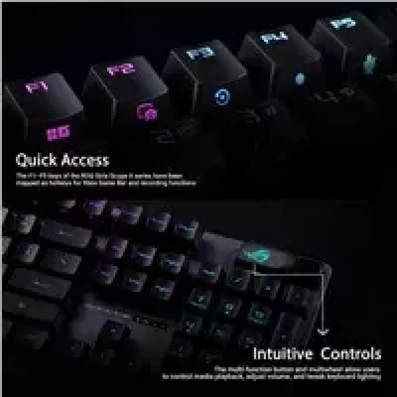 ASUS ROG Strix Scope II klaviatuur mängimiseks USB must