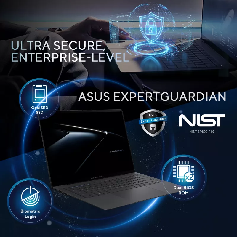 ASUS ExpertBook Ultra B9406CAA-TH0579X Copilot+ PC Intel Core Ultra 7 356H sülearvuti 35.6 cm (14 inch) WQXGA+ 32 GB LPDDR5x-SDRAM 1 TB SSD Wi-Fi 7 (802.11be) Windows 11 Pro US International hall