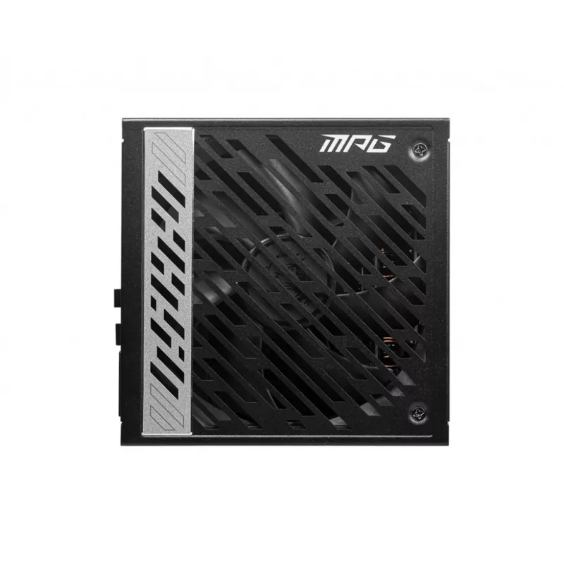 MSI MPG A1000G UK toiteplokk '1000W, 80 Plus Gold sertifitseeritud, täismodulaarne, 100% Jaapani kondensaatorid, lamedad kaablid, ATX toiteplokk, Ühendkuningriigi toitejuhe, must, toetab uusimat GPU-d'