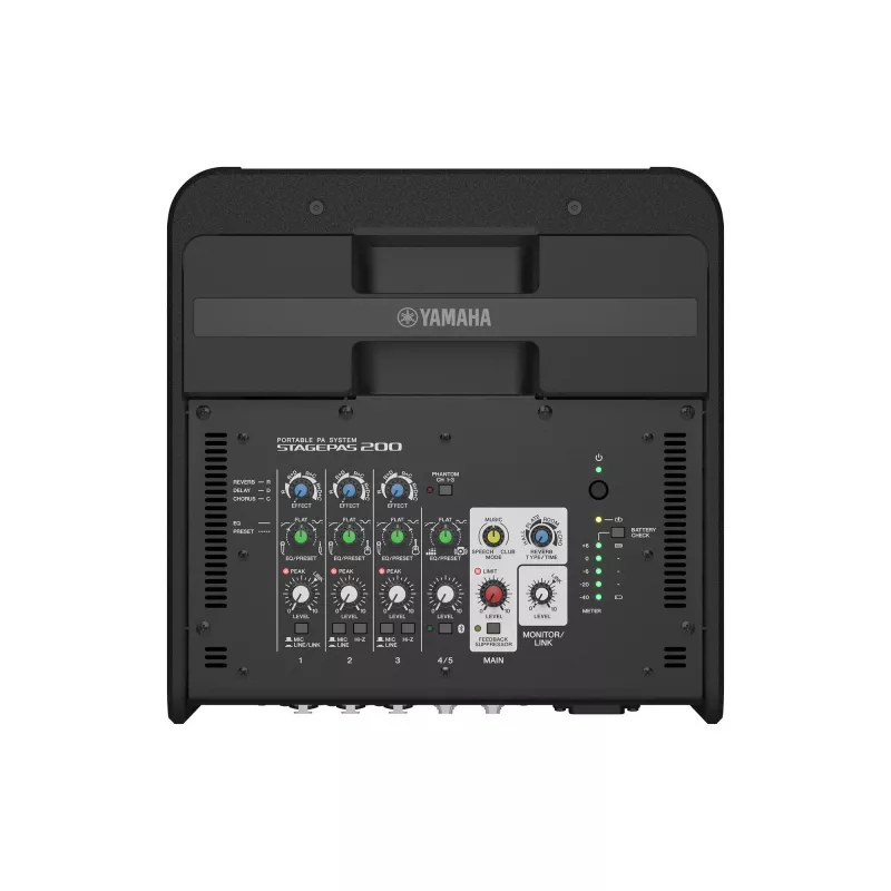 Eraldiseisev PA-süsteem YAMAHA STAGEPAS 200BTR — 180 W, 2-suunaline, 60–20000 Hz, must