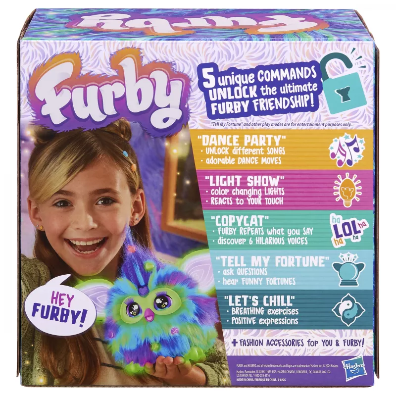 Interaktiivne mänguasi HASBRO Furby Aurora Furbealis — värvimuutvad silmad, interaktiivne lemmikloom