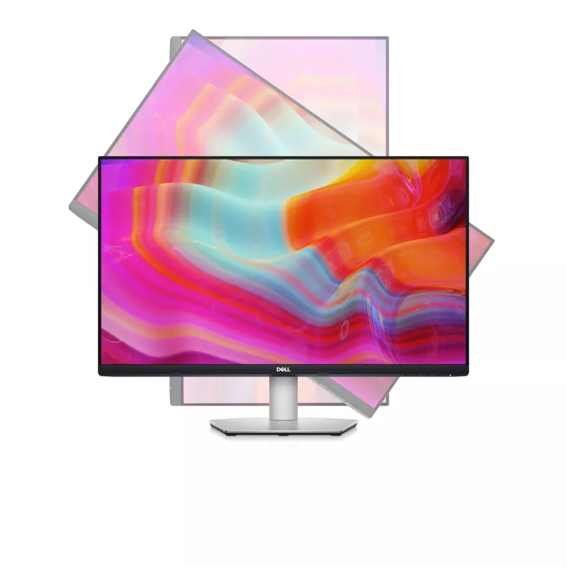 DELL S Series 27 videokonverentsi monitor - S2722DZ, 68,6 cm (27 tolli), 2560 x 1440 pikslit, Quad HD, LCD, 4 ms, hõbedane