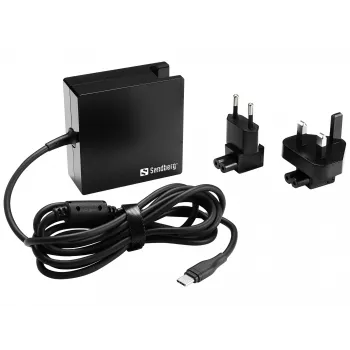 Sandberg USB-C PD vahelduvvoolulaadija 90 W EU+UK, siseruumides, vahelduvvool, 20,2 V, 4,5 A, 1,8 m, must